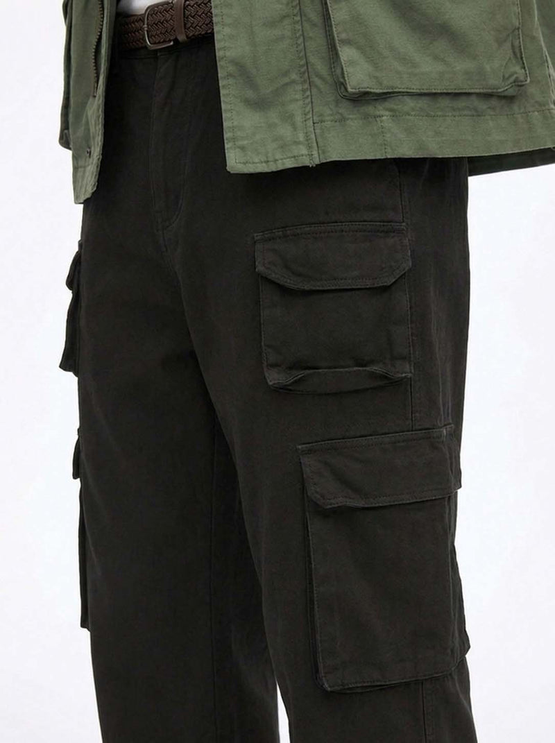 Men's Premium Regular Fit Multi-Pocket Design Cargo Pants