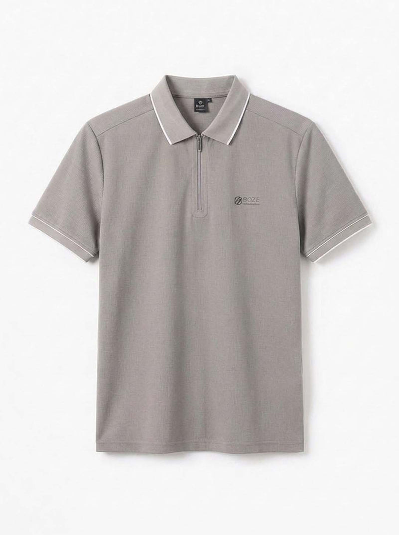 Men’s Premium Regular Fit Zippered Polo T-Shirt