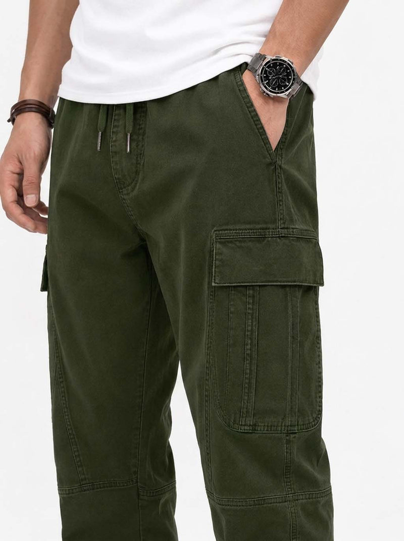 Men's Premium Relaxed-Fit Cargo Joggers