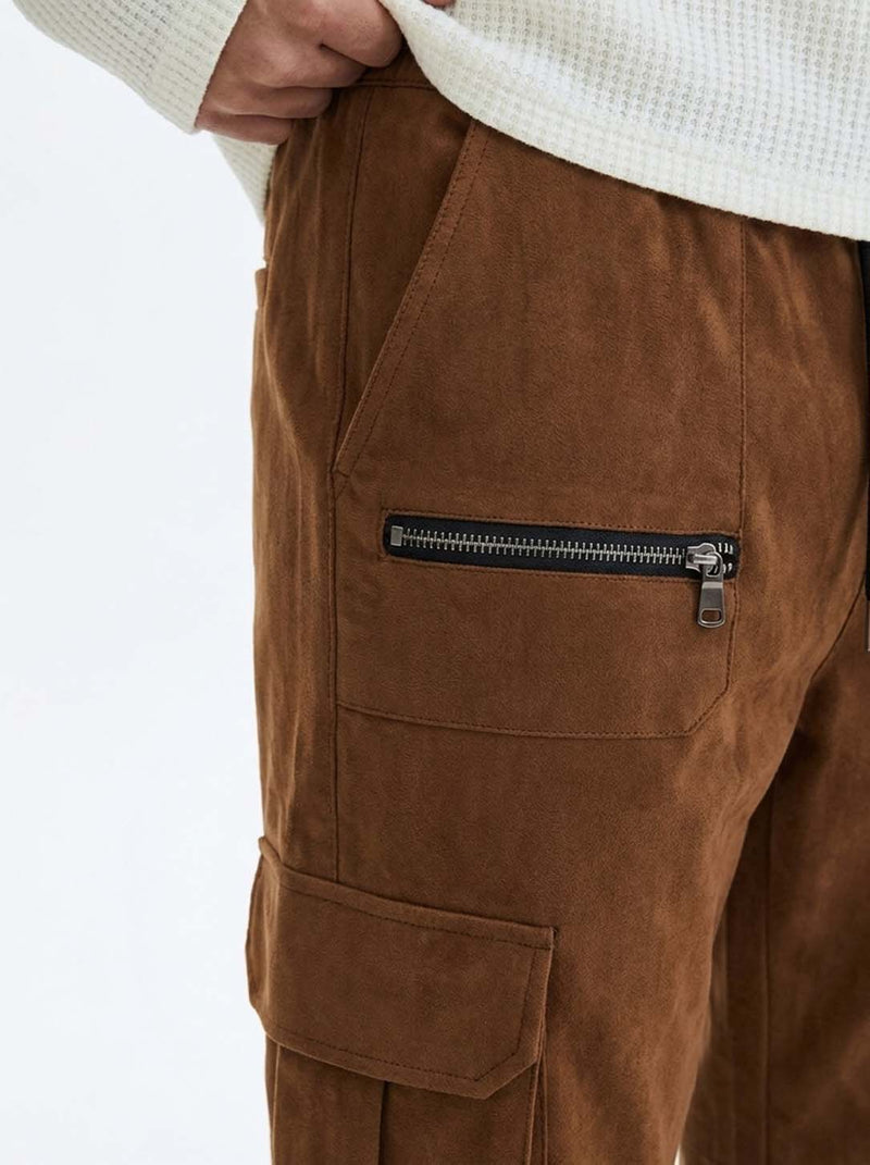 Men's Premium relaxed Fit Zippered Cargo Joggers
