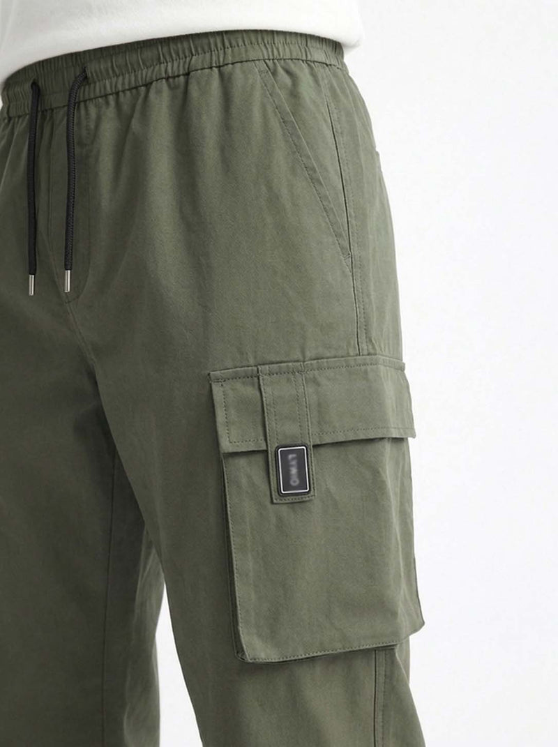 Men's Premium Straight-Fit Regular Cargo Pants