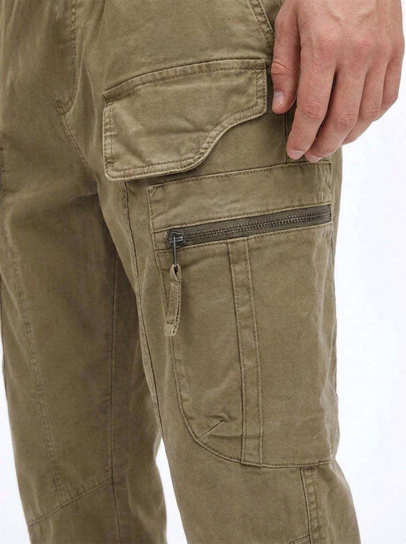 Men's Premium Slim Fit Multi-Pocket Cargo