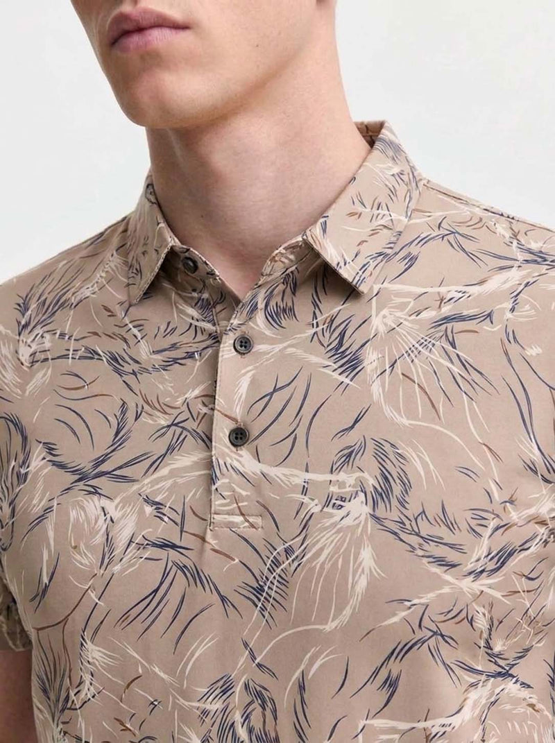 Men’s Premium Printed Regular Fit Polo T-Shirt