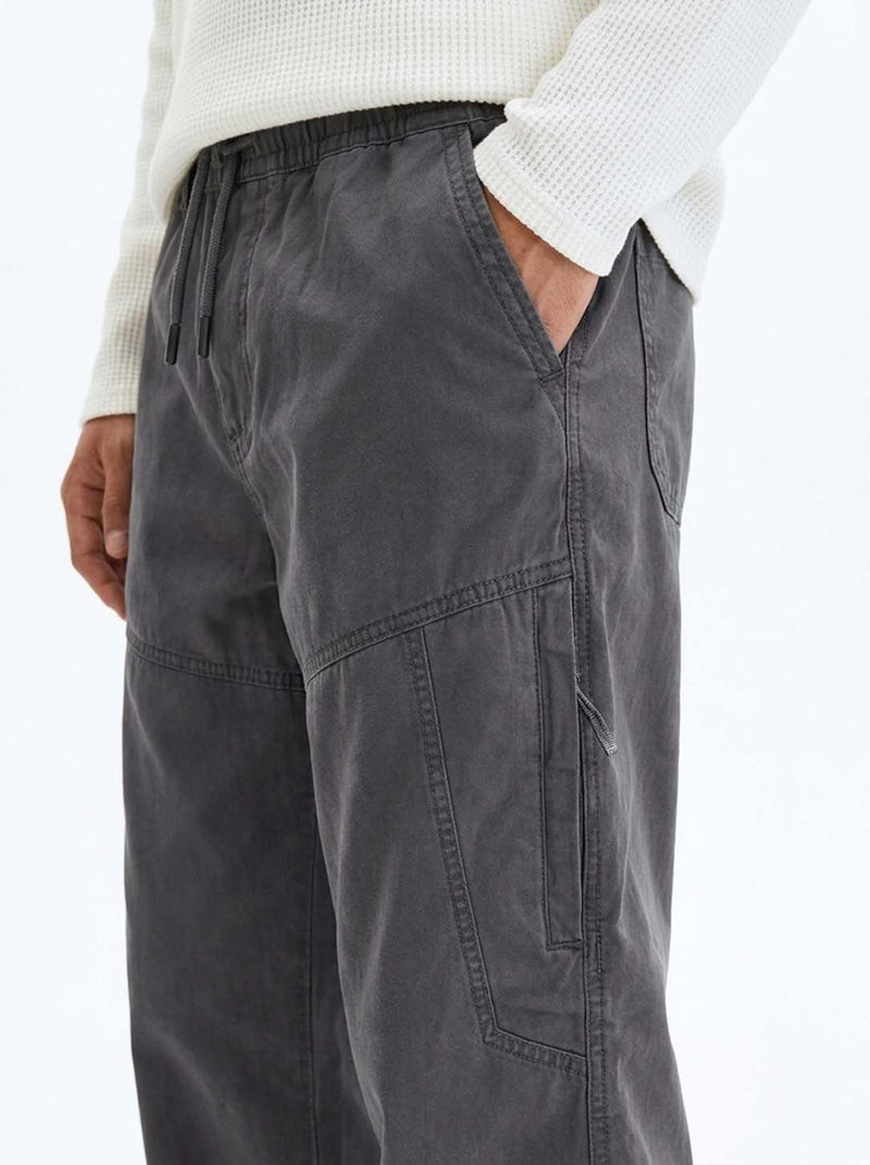 Men's Premium Straight Leg Elastic Waist Cargo