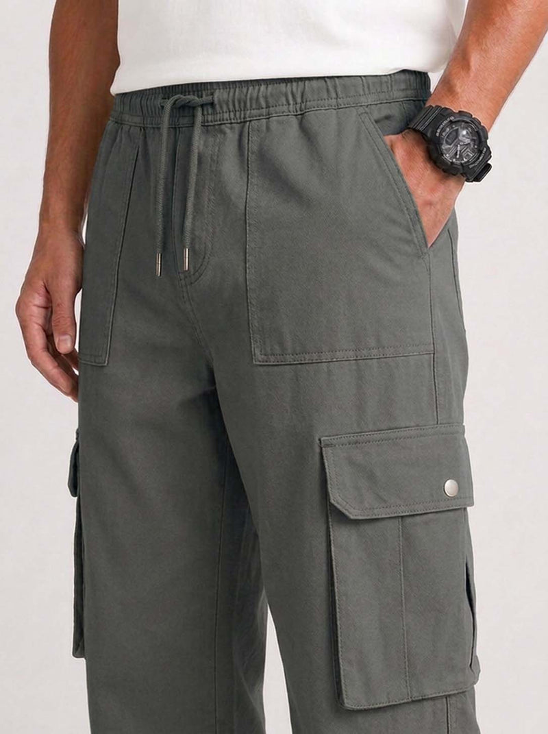 Men’s Premium Relaxed Fit Multi-Pocket Utility Cargo Pants