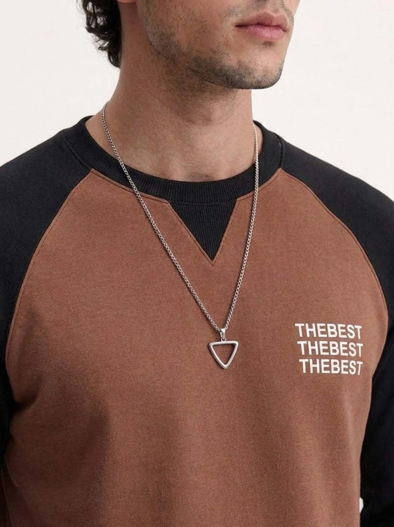 Men's Premium Color block Full Sleeve Round Neck T-shirt