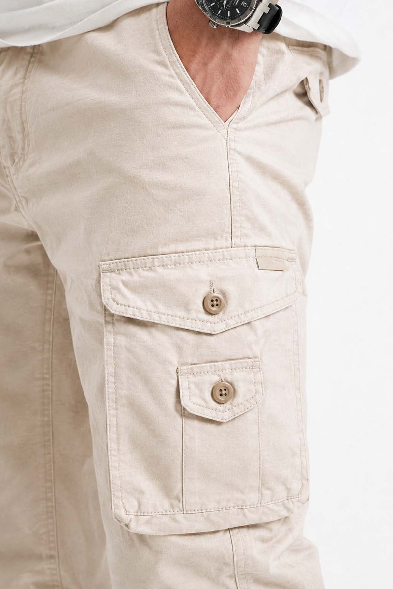 Men’s Modern Multi-Pocket Cargo Jogger Pants – Relaxed Fit