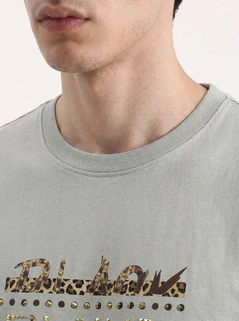 Men's Premium  Graphic Printed Round Neck T-Shirt