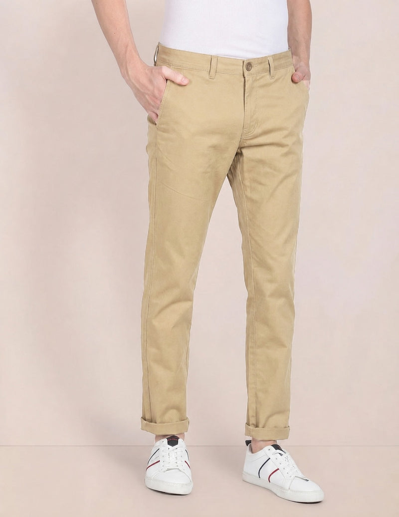Men’s Classic Chino Trousers – Comfortable Regular-Fit Casual Pants