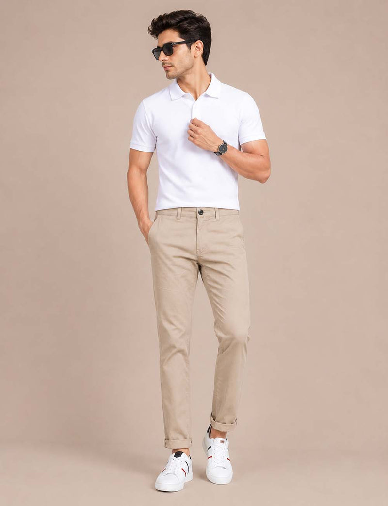 Men’s Classic Chino Trousers – Comfortable Regular-Fit Casual Pants