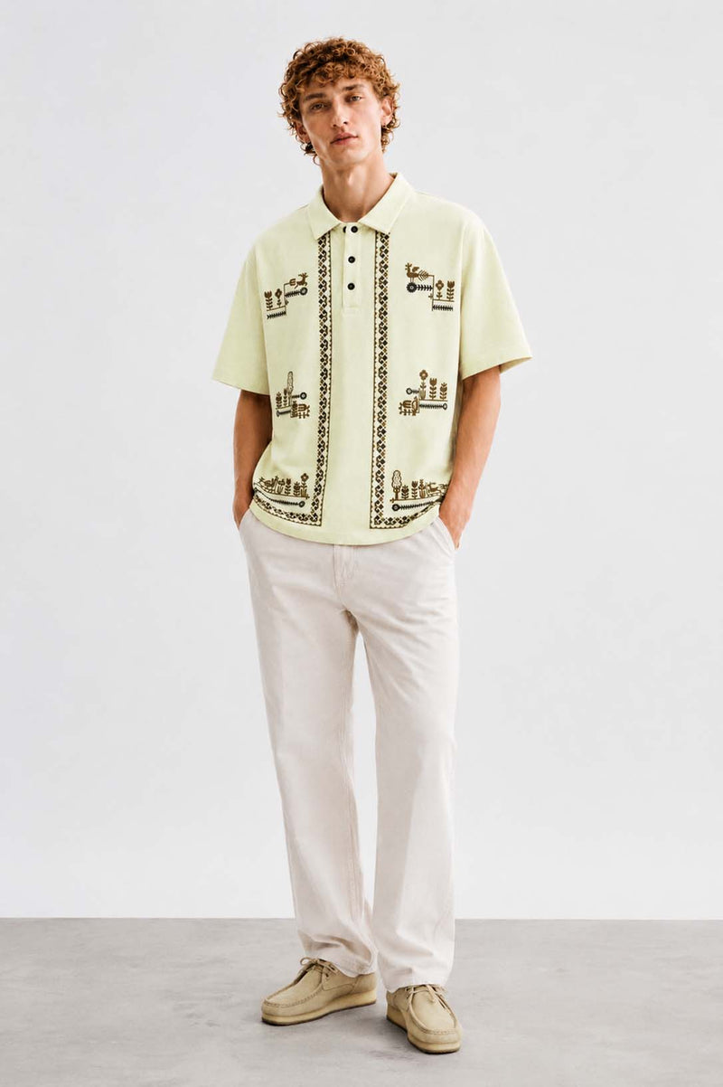 Men's Premium Printed Graphic Design Polo T-Shirt