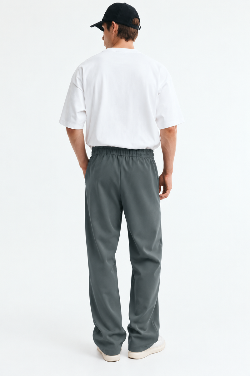 Men’s Premium Double-Pleated Wide-Leg Tailored Trousers