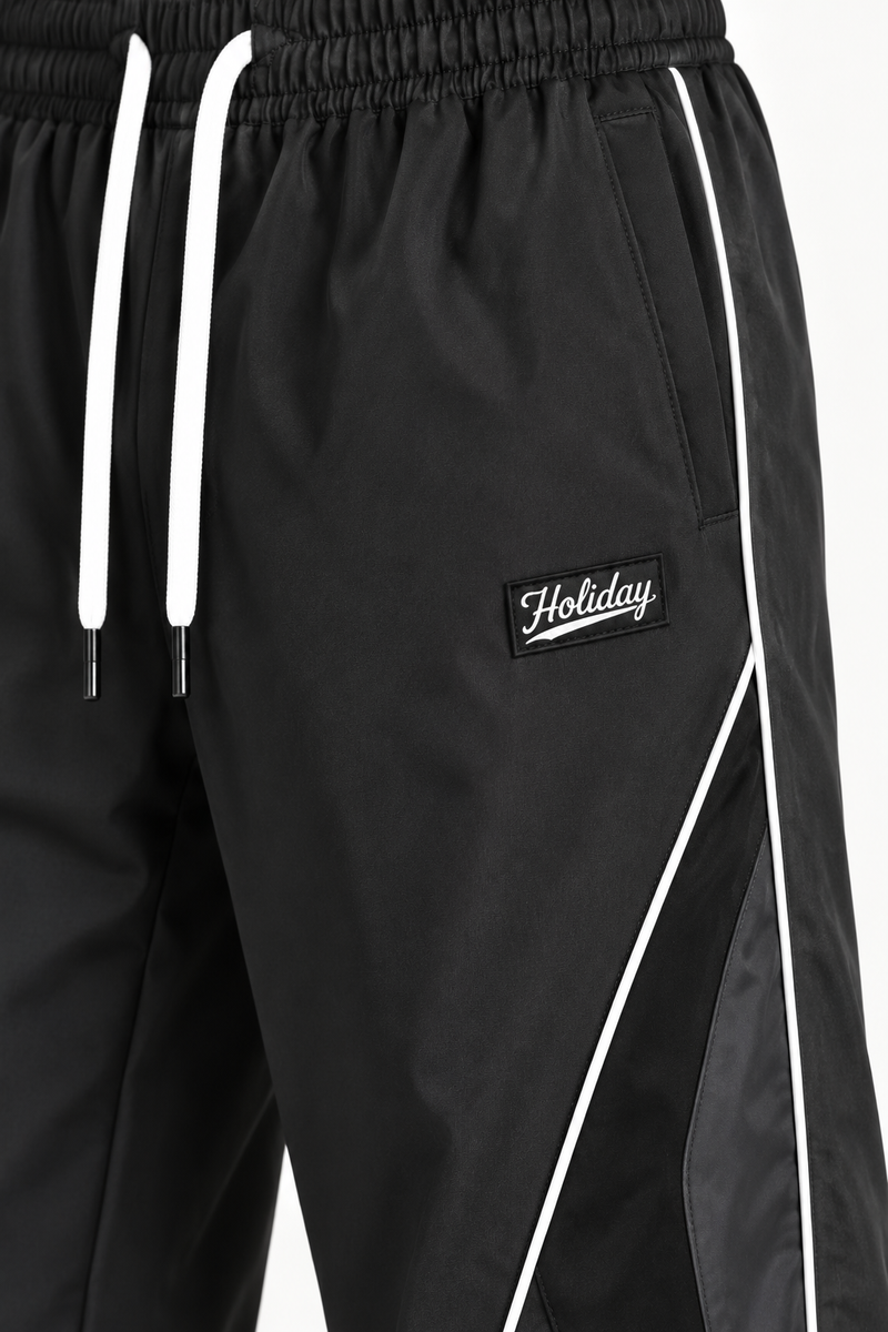 Men's Premium Piping Curved-Panel Track Pants