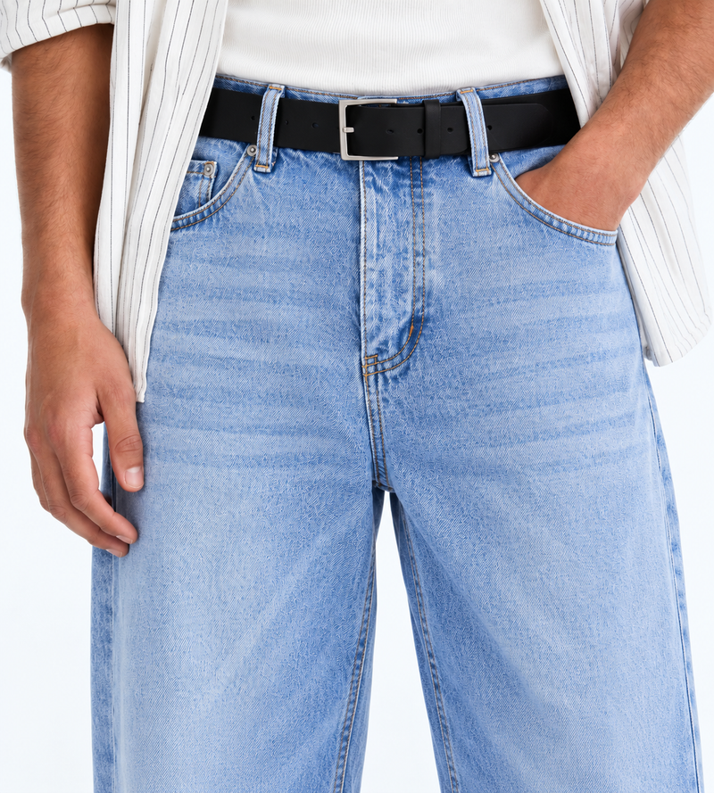 Men's Premium Wide-Leg Baggy Denim Jeans