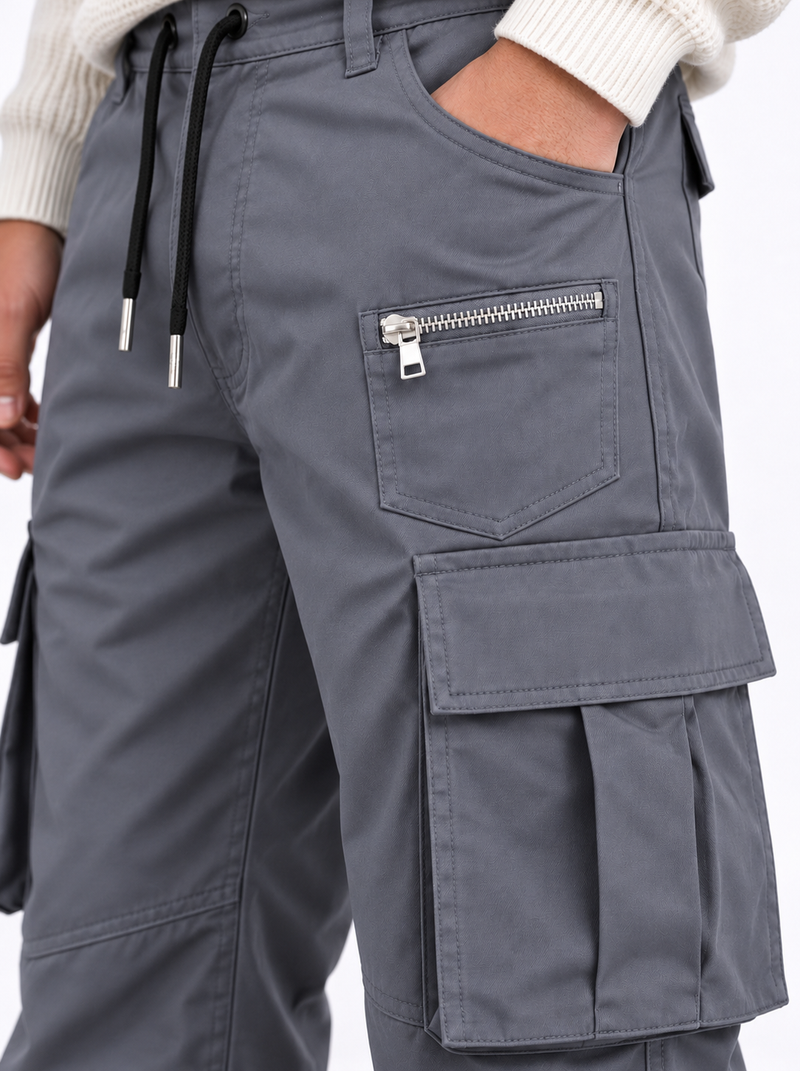 Men's Premium Multi-Pocket Drawstring Cargo