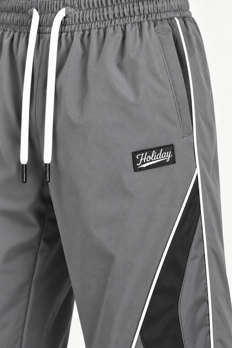 Men's Premium Piping Curved-Panel Track Pants