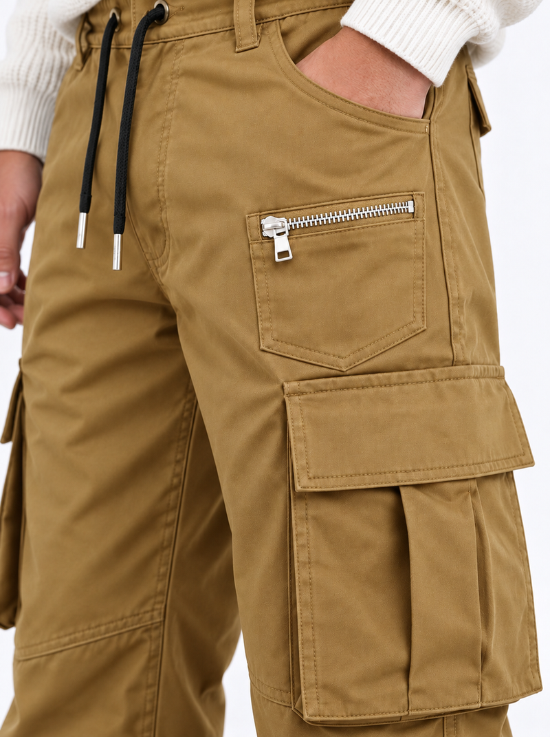 Men's Premium Multi-Pocket Drawstring Cargo