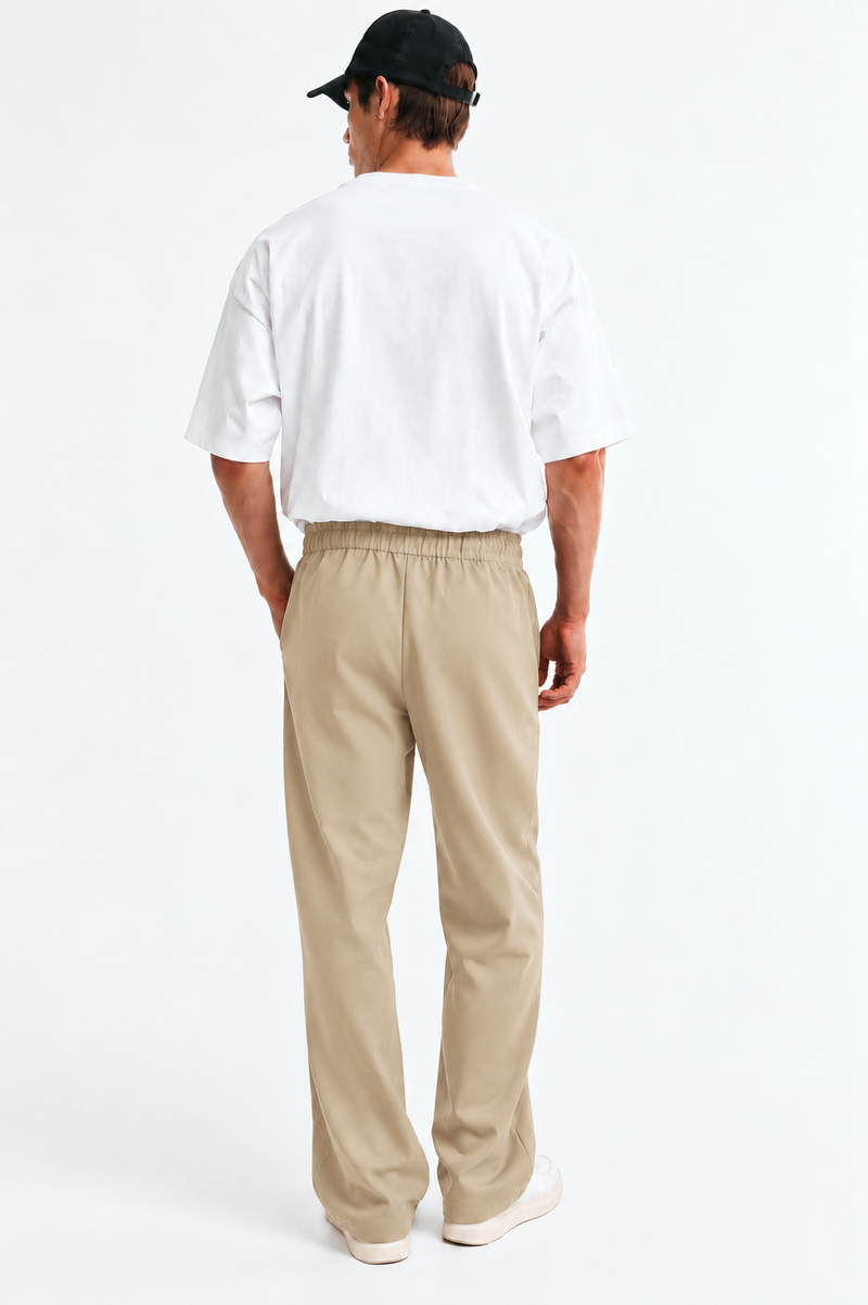 Men’s Premium Double-Pleated Wide-Leg Tailored Trousers