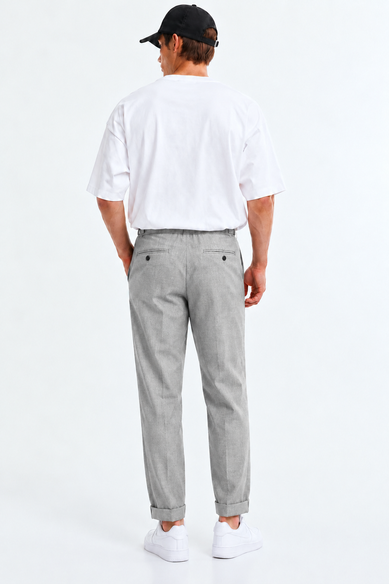 Men’s Premium Regular Pleated Side-Adjuster Trousers