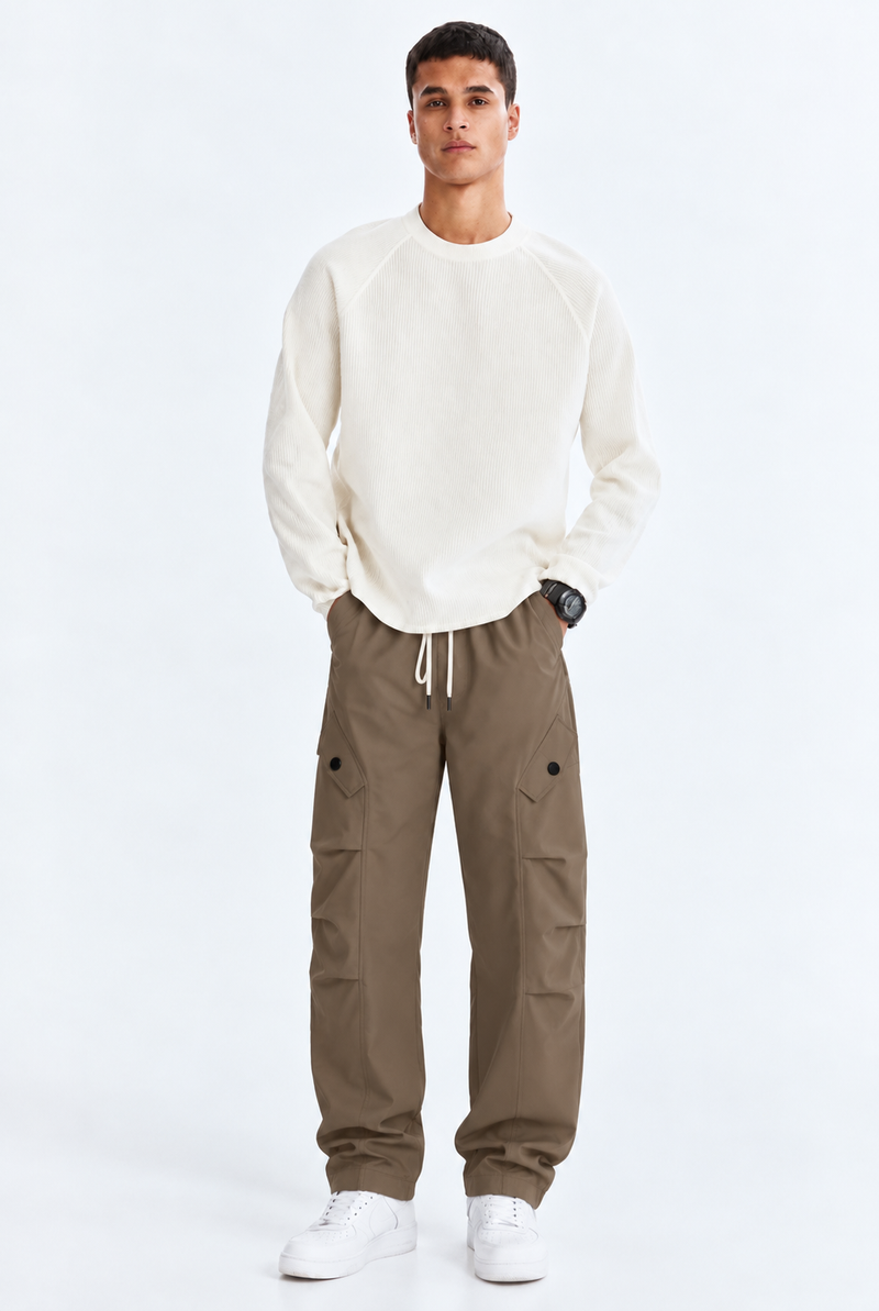 Men's Premium Regular fit Button-Flap Track Pant