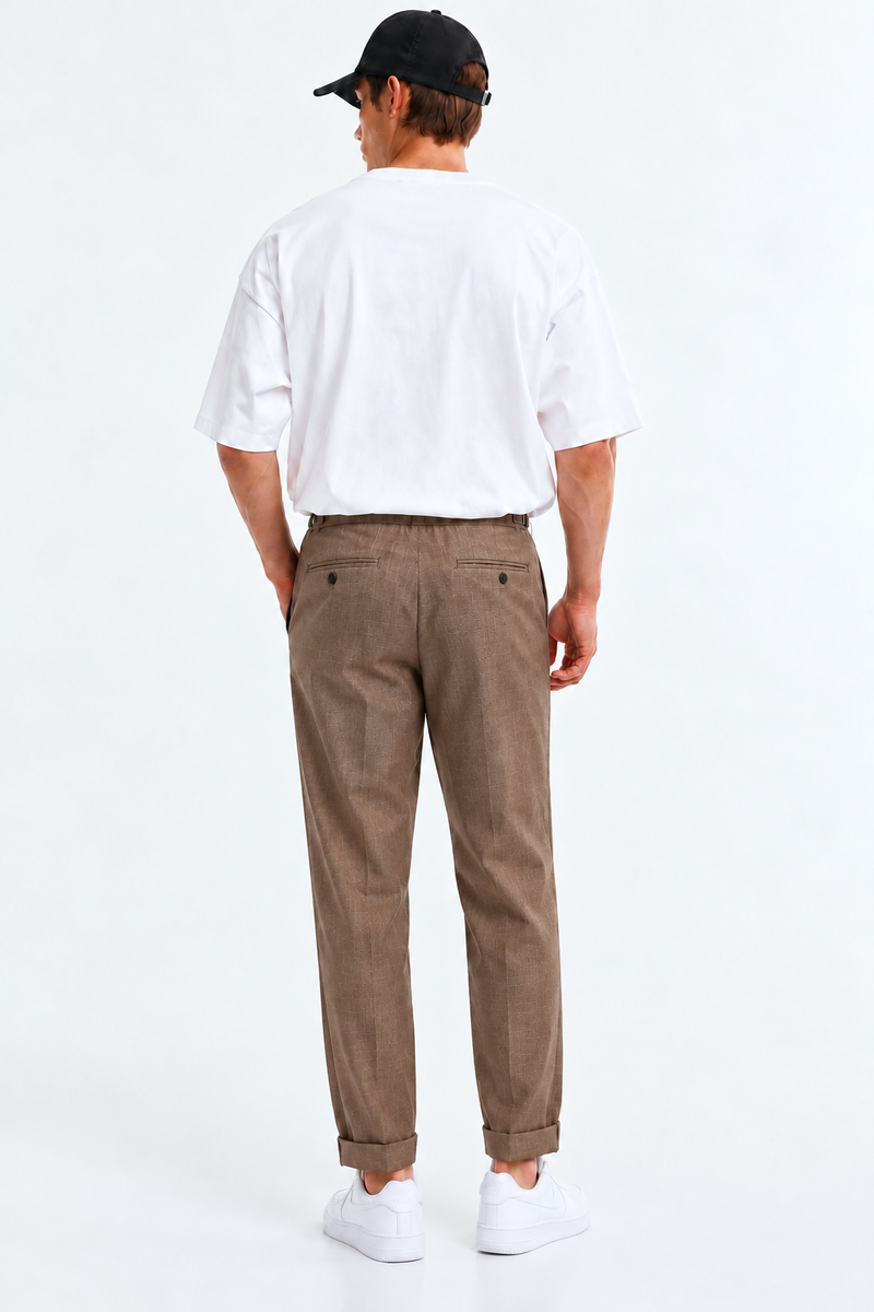 Men’s Premium Regular Pleated Side-Adjuster Trousers
