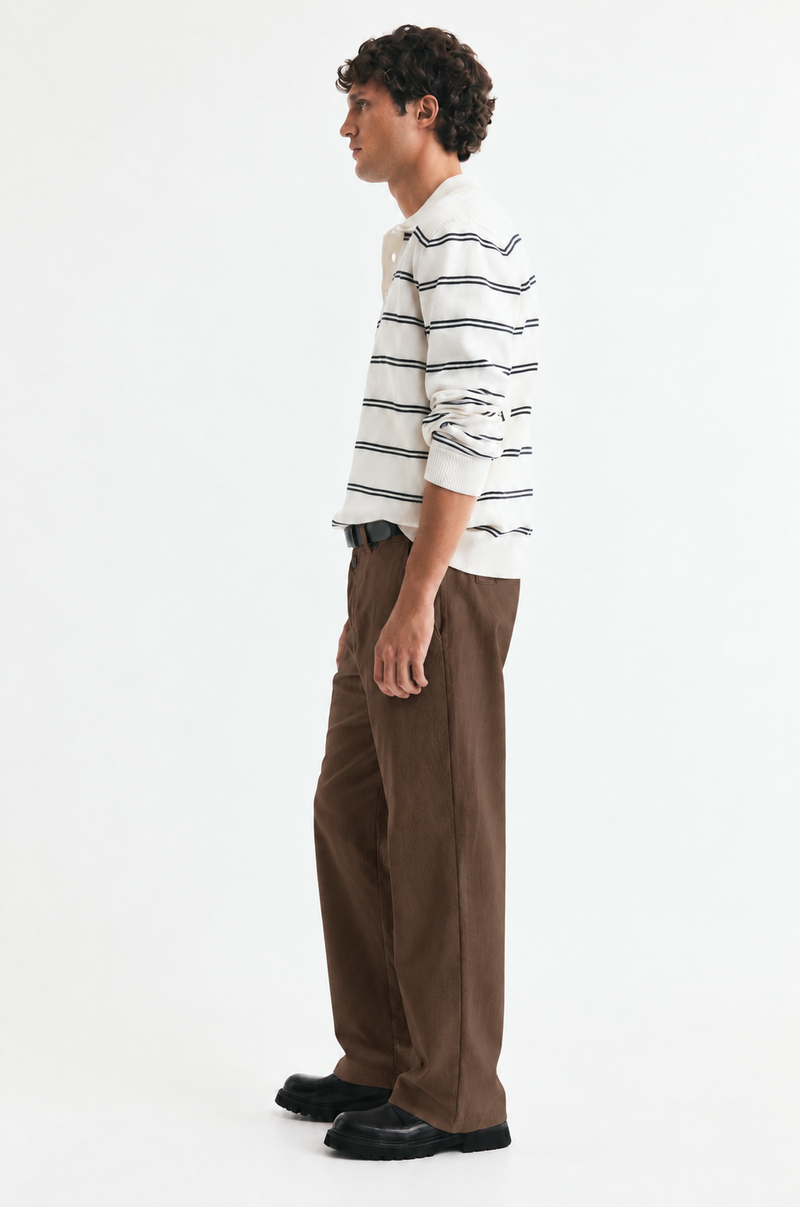 Men’s Premium Relaxed Straight-Leg Chino Trousers