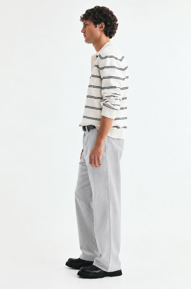 Men’s Premium Relaxed Straight-Leg Chino Trousers