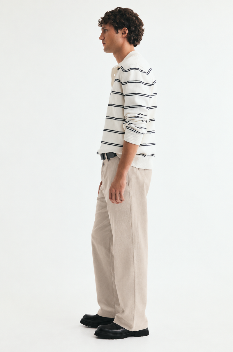 Men’s Premium Relaxed Straight-Leg Chino Trousers