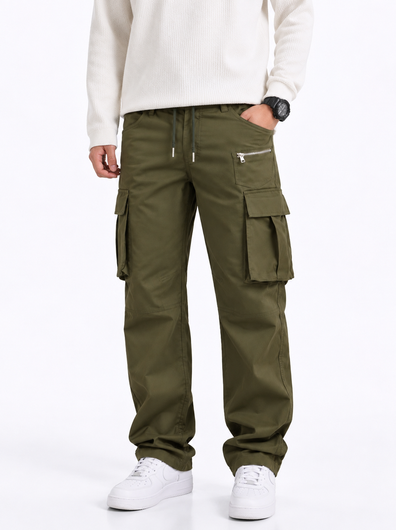 Men's Premium Multi-Pocket Drawstring Cargo