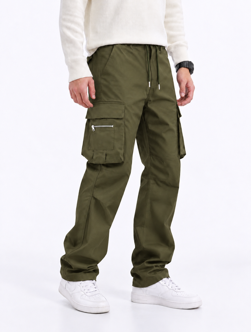 Men's Premium Multi-Pocket Drawstring Cargo