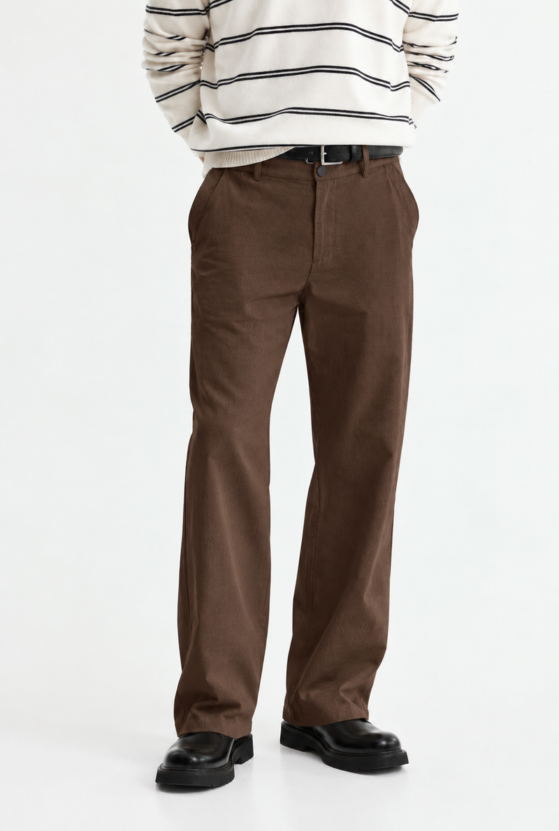 Men’s Premium Relaxed Straight-Leg Chino Trousers
