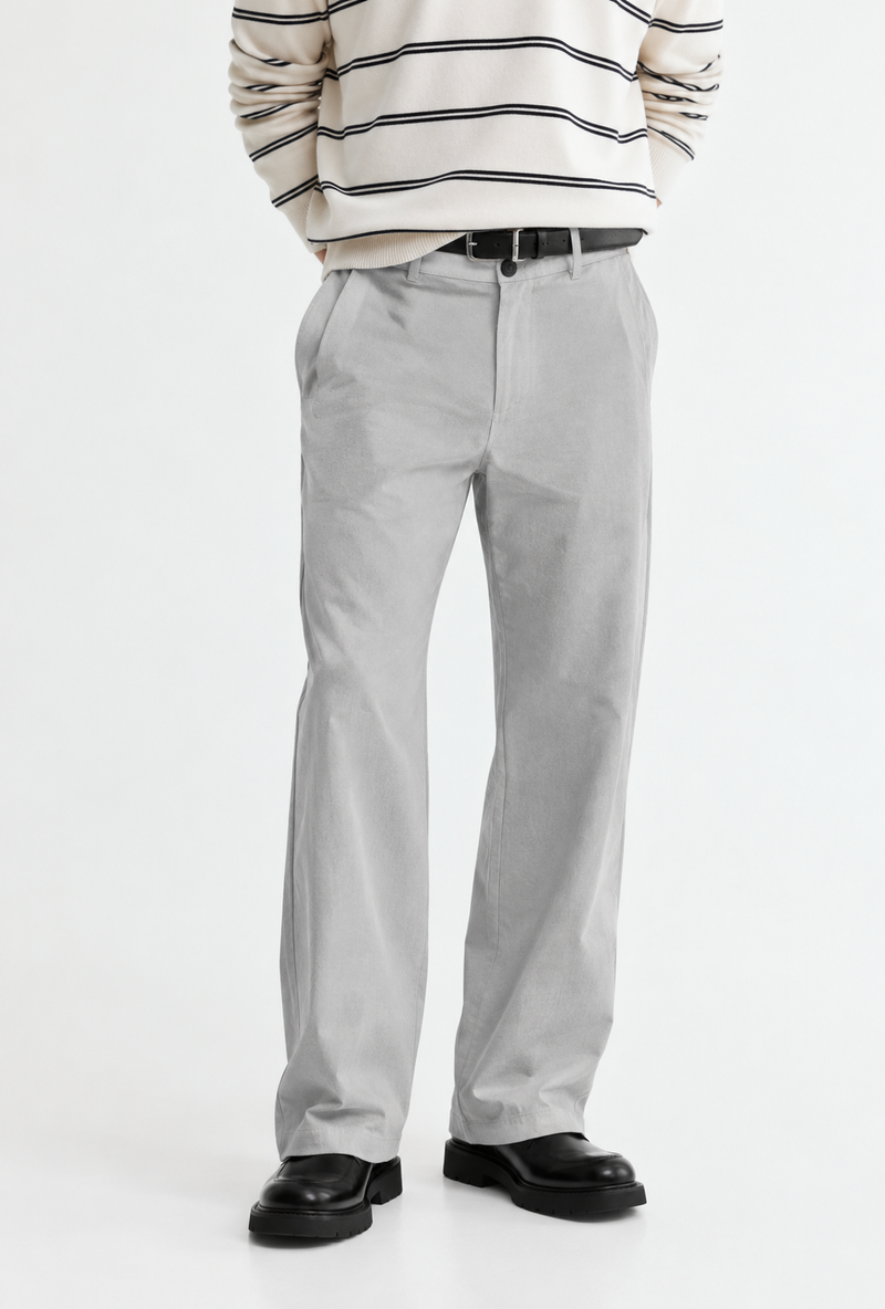 Men’s Premium Relaxed Straight-Leg Chino Trousers